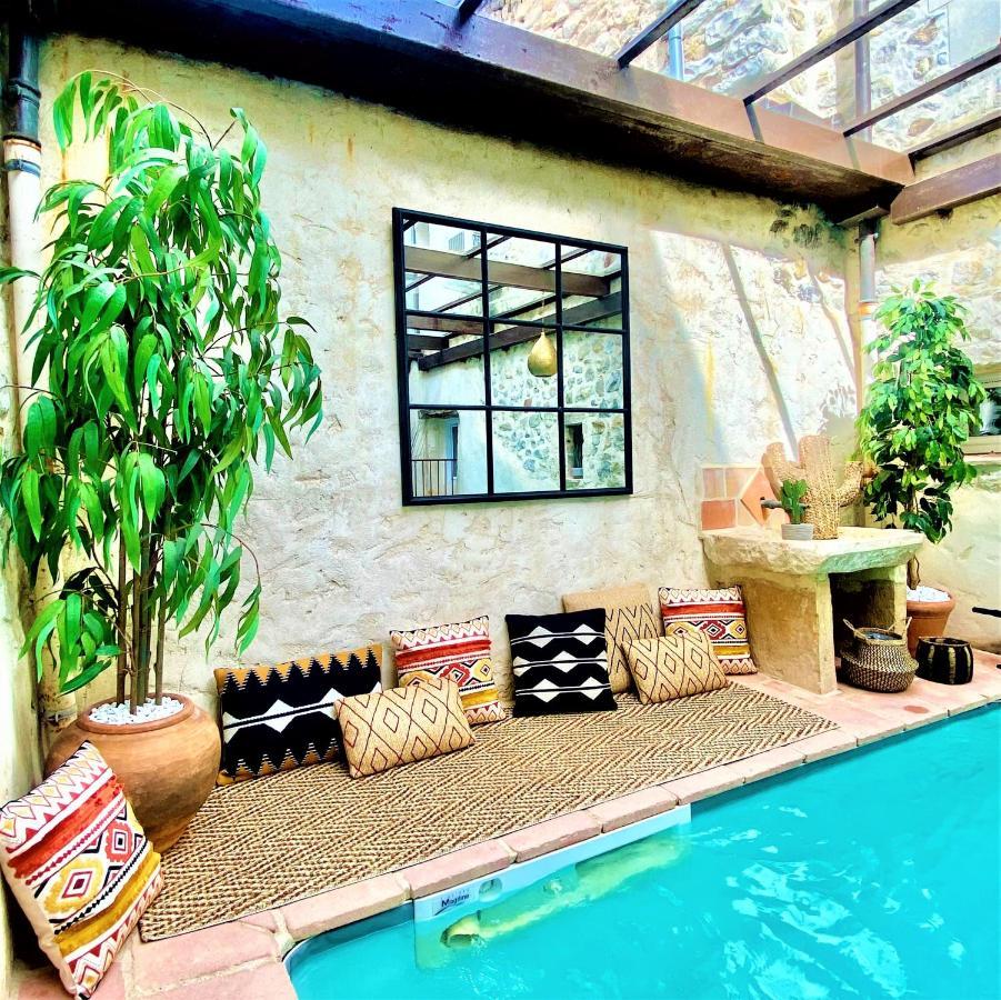 Gite De Groupe 9Ch Ou 3 Gites Independants De 3Ch - Patio Et Piscine Interieure Chauffee Toute L'Annee Валлон-Пон-д'Арк Екстер'єр фото