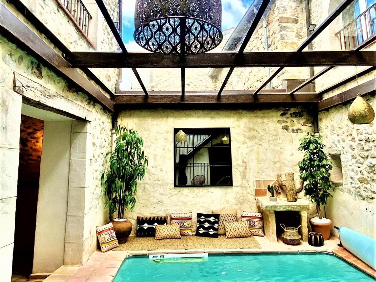 Gite De Groupe 9Ch Ou 3 Gites Independants De 3Ch - Patio Et Piscine Interieure Chauffee Toute L'Annee Валлон-Пон-д'Арк Екстер'єр фото