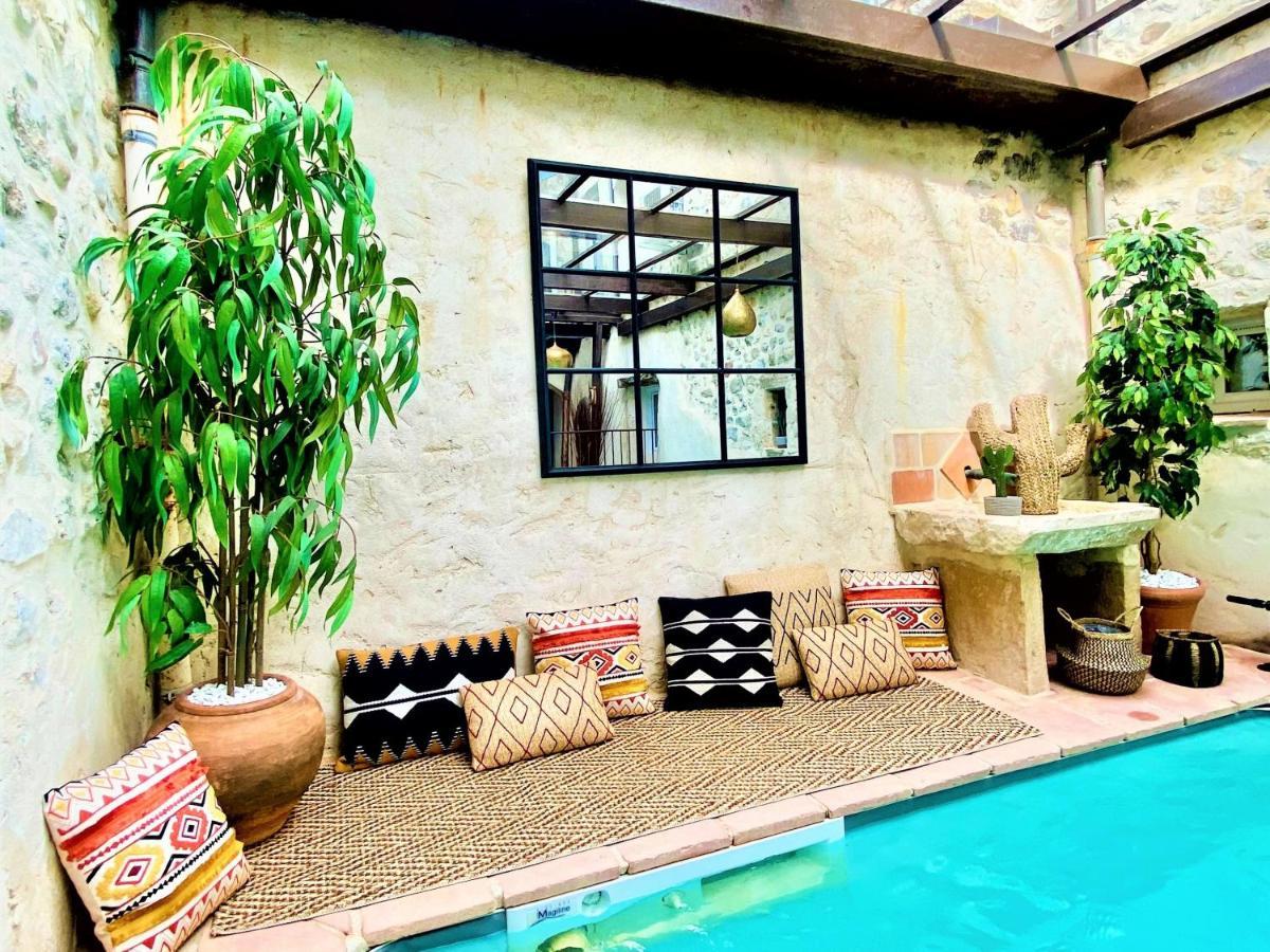 Gite De Groupe 9Ch Ou 3 Gites Independants De 3Ch - Patio Et Piscine Interieure Chauffee Toute L'Annee Валлон-Пон-д'Арк Екстер'єр фото