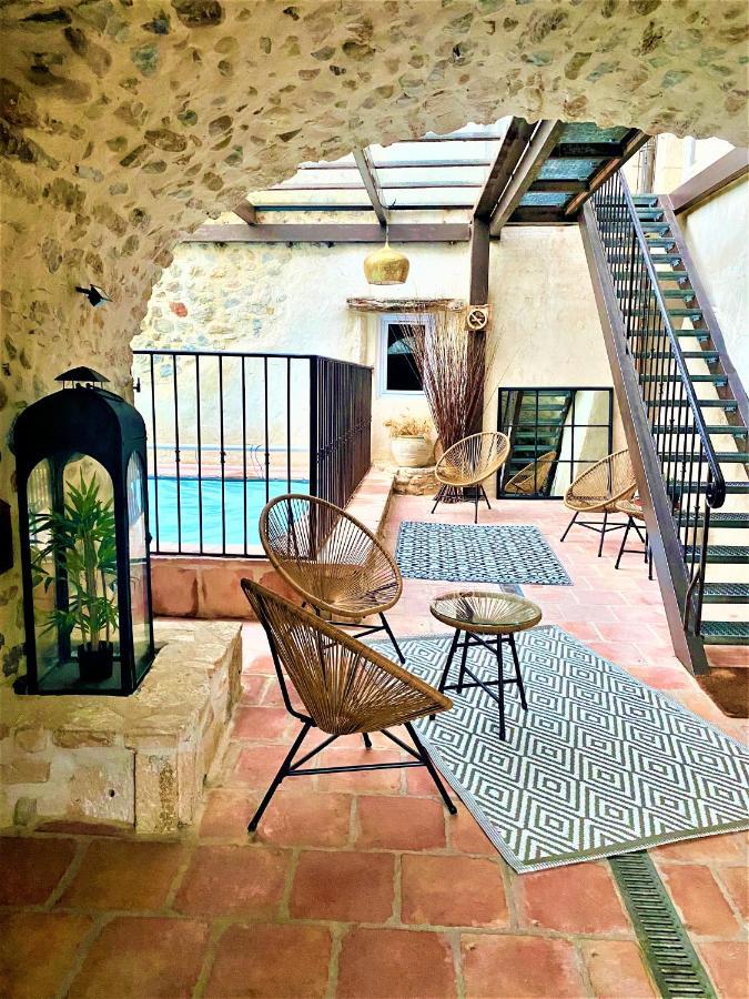 Gite De Groupe 9Ch Ou 3 Gites Independants De 3Ch - Patio Et Piscine Interieure Chauffee Toute L'Annee Валлон-Пон-д'Арк Екстер'єр фото