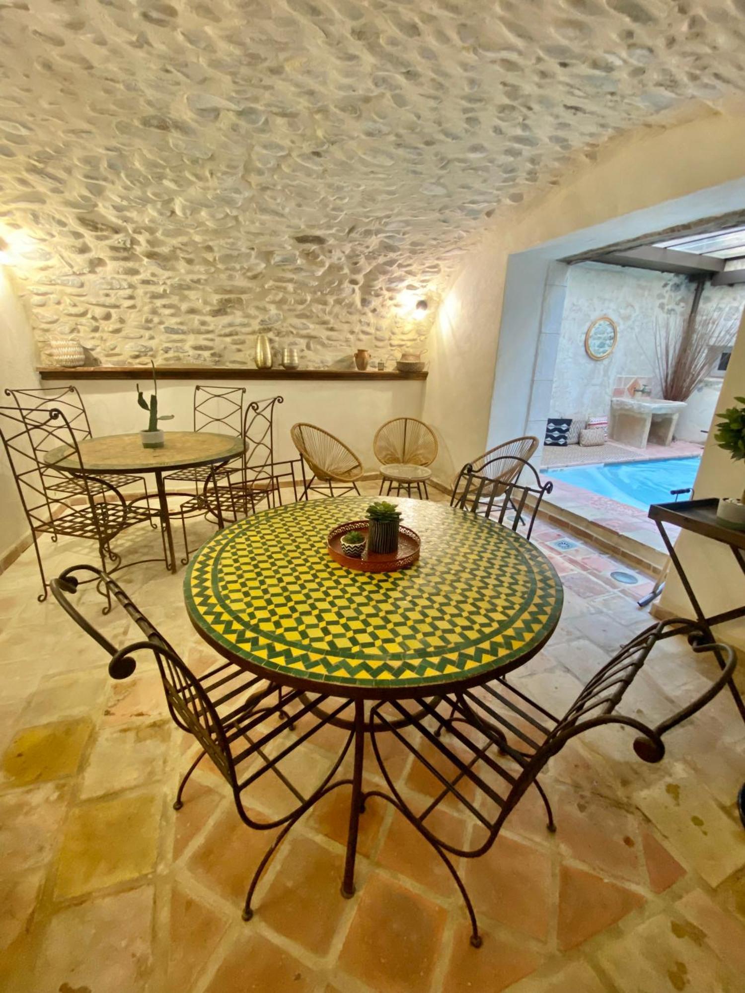 Gite De Groupe 9Ch Ou 3 Gites Independants De 3Ch - Patio Et Piscine Interieure Chauffee Toute L'Annee Валлон-Пон-д'Арк Екстер'єр фото